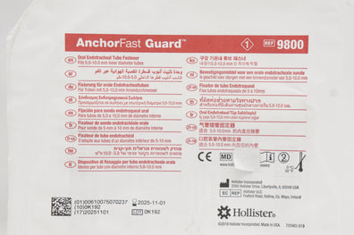 Holister 9800 AnchorFast Guard Oral Endotracheal Tube Fastener